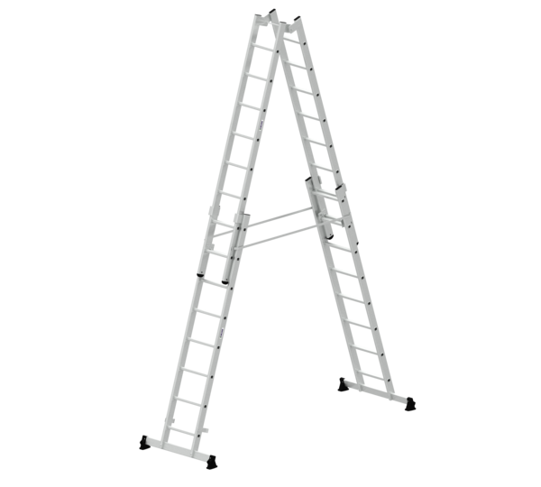Double-sided ladder 4-sec.w.nivello stab. 4x8 rgs | © MUNK GmbH