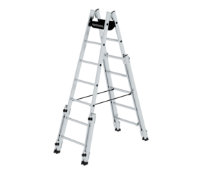 Alu. double-sided ladder, 2x7 rungs | © MUNK GmbH