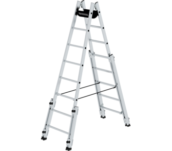 Alu. double-sided ladder, 2x8 rungs | © MUNK GmbH