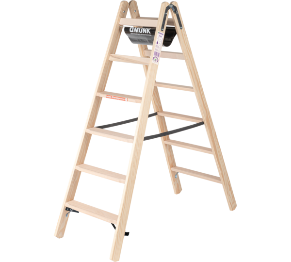 Stufen-Stehleiter Holz | © MUNK GmbH
