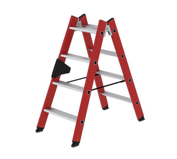 Double-sided ladder, 2-sid. acc. RFG/alu 2x4 steps | © MUNK GmbH