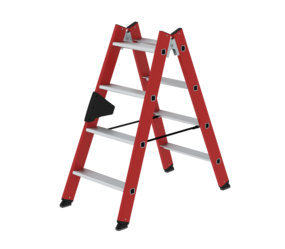 Double-sided ladder, 2-sid. acc. RFG/alu 2x4 steps | © MUNK GmbH