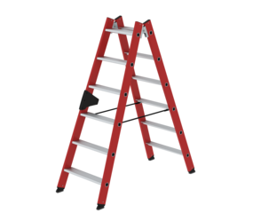 Double-sided ladder, 2-sid. acc, RFG/alu 2x6 steps | © MUNK GmbH