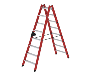 Double-sided ladder, 2-sid. acc, RFG/alu 2x8 steps | © MUNK GmbH