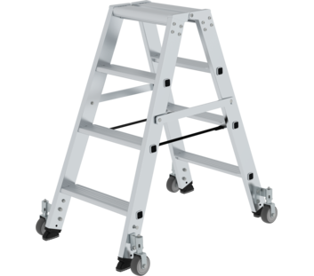 Double-sided ladder, 2-sided acc w.castors 2x4 st. | © MUNK GmbH