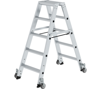 Double-sided ladder, 2-sided acc w.castors 2x5 st. | © MUNK GmbH