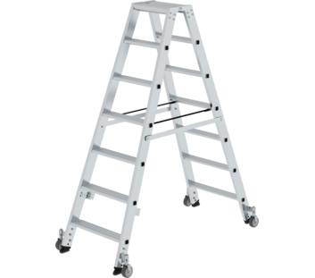 Double-sided ladder, 2-sided acc w.castors 2x7 st. | © MUNK GmbH