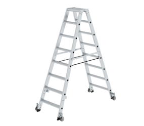 Double-sided ladder, 2-sided acc w.castors 2x8 st. | © MUNK GmbH