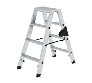 Stepladder with steps, double-sided access, 2x4 steps | © MUNK GmbH