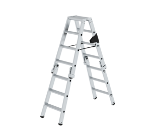 Stepladder with steps, double-sided access, 2x4 steps | © MUNK GmbH