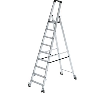 2-sided ladder, 1-sided access w. castors, 9 st. | © MUNK GmbH