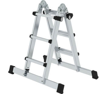 Telescopic ladder 4-sec. with stabiliser, 4x3 rgs | © MUNK GmbH