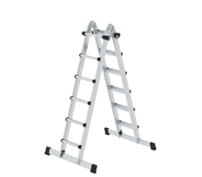 Telescopic ladder 4-sec. with stabiliser, 4x6 rgs | © MUNK GmbH