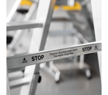 Sticker last accessible step / rung | © MUNK GmbH