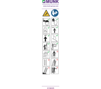 Autocollants avec consignes d'utilisation | © MUNK GmbH