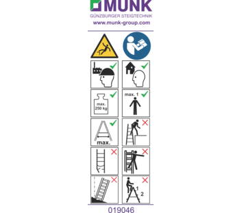 Stickers with user instructions | © MUNK GmbH