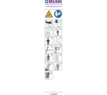 Stickers with user instructions | © MUNK GmbH