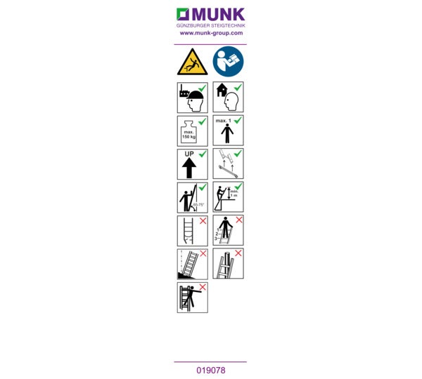 Sticker with user information | © MUNK GmbH
