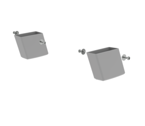 Outside shoe mtg. set for wooden ladder 60x23mm | © MUNK GmbH