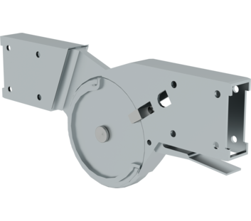 Autom. steel hinge (outer) for m-p ladder | © MUNK GmbH