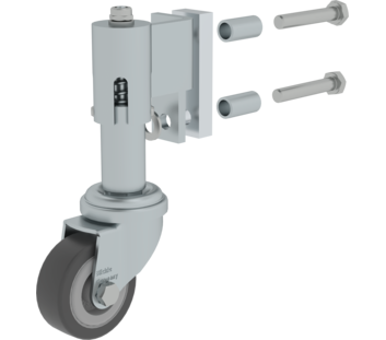 Feder-Lenkrolle Ø50mm linksfür Stufenleiter | © MUNK GmbH