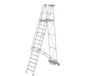 Platform ladder folding w. narr.u-carriage 14 st | © MUNK GmbH