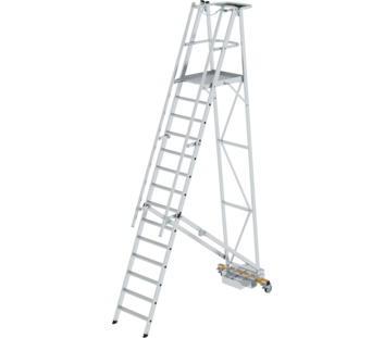 Platform ladder folding w. narr.u-carriage 14 st | © MUNK GmbH