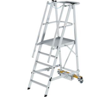 Platform ladder folding w. narr.u-carriage 5 steps | © MUNK GmbH