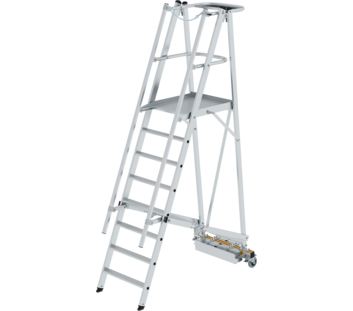 Platform ladder folding w. narr.u-carriage 8 steps | © MUNK GmbH