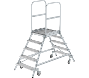 Plat.stairs,2-sid.acc. spr-load.cast.stl.grat,5 st | © MUNK GmbH