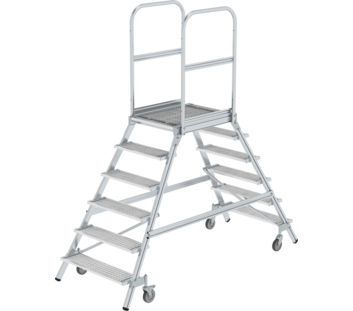 Plat.stairs,2-sid.acc. spr-load.cast.stl.grat,6 st | © MUNK GmbH