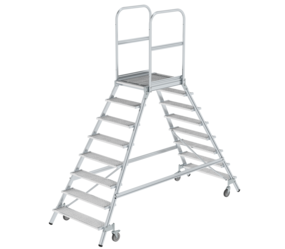 Plat.stairs,2-sid.acc. spr-load.cast.stl.grat,8 st | © MUNK GmbH