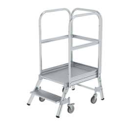 Plat.stairs,1-sid.acc. spr-load.cast. gr. alu,2 st | © MUNK GmbH