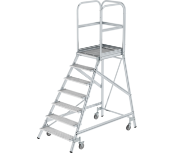 Plat.stairs,1-sid.acc. spr-load.cast.stl.grat,7 st | © MUNK GmbH