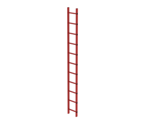 Shaft ladder RFG 300 mm clear width, 11 rungs | © MUNK GmbH