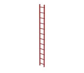 Shaft ladder RFG 300 mm clear width, 12 rungs | © MUNK GmbH