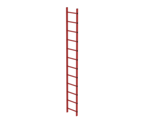 Shaft ladder RFG 400 mm clear width, 12 rungs | © MUNK GmbH