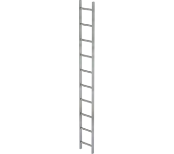Shaft ladder, galv. st., 300 mm clear width 10 rgs | © MUNK GmbH