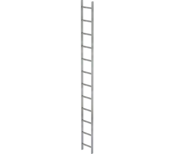 Shaft ladder, galv. st., 300 mm clear width 12 rgs | © MUNK GmbH