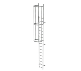 Sing.fl. vertical ladder w.bk prot.gal.st.5.96m | © MUNK GmbH