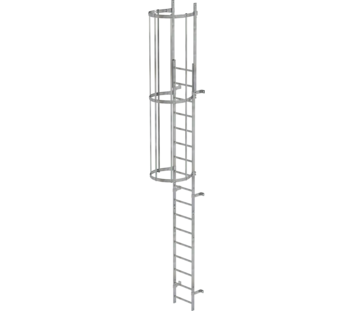 Sing.fl. vertical ladder w.bk prot.gal.st.5.96m | © MUNK GmbH