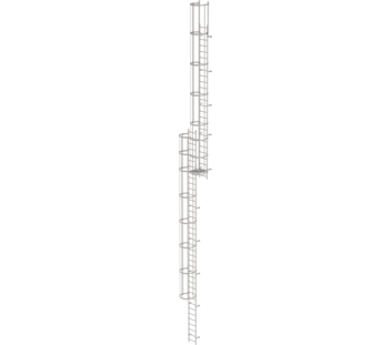 Mehrz. Steigleiter m. Rückensch. Edelst., 17,16m | © MUNK GmbH