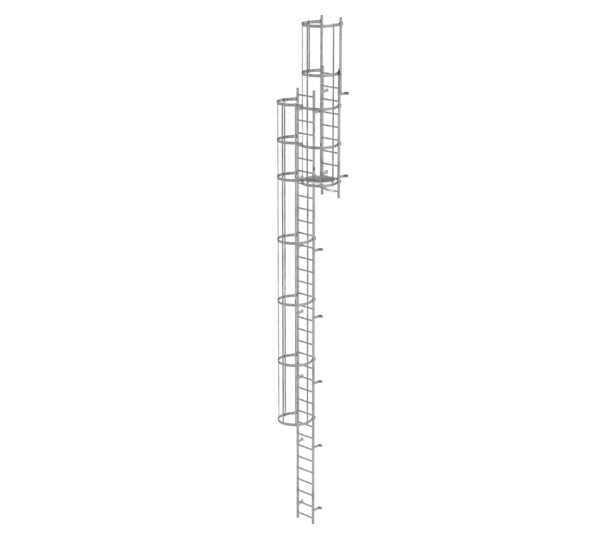 Multi.fl. vertical ladder w.bk prot.gal.st.11.84m | © MUNK GmbH