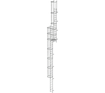 Multi.fl. vertical ladder w.bk prot.gal.st.13.80m | © MUNK GmbH