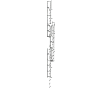 Mehrz. Steigl. m. Rückensch. Stahl verz., 16,32m | © MUNK GmbH