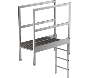 Attika-Überstieg Aluminium blank Länge 1400 mm | © MUNK GmbH