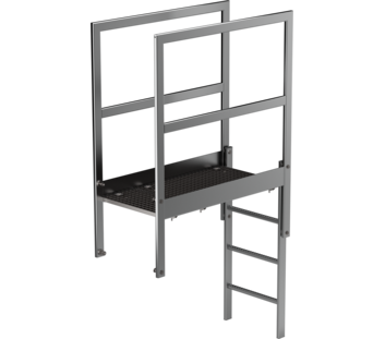 Roof parapet bridge st. steel length 1200mm  | © MUNK GmbH