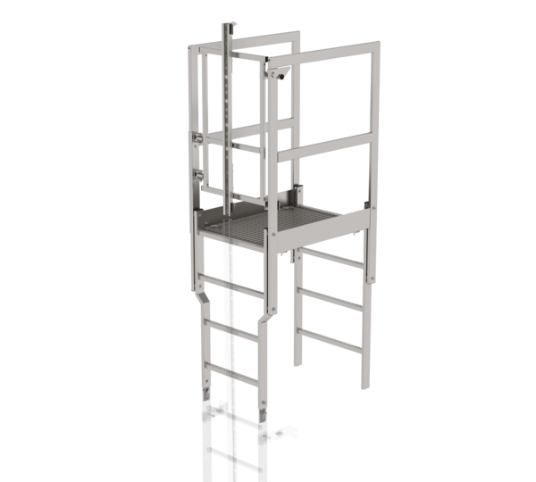 Roof parapet bridge with safety doors st. steel | © MUNK GmbH