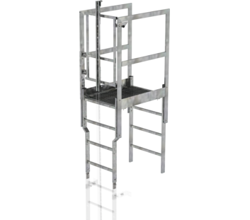 Roof parapet bridge w. safety doors st.st. | © MUNK GmbH