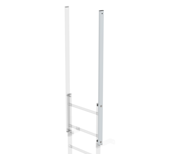 Exit side-rail straight bright alu. L=1600mm  | © MUNK GmbH